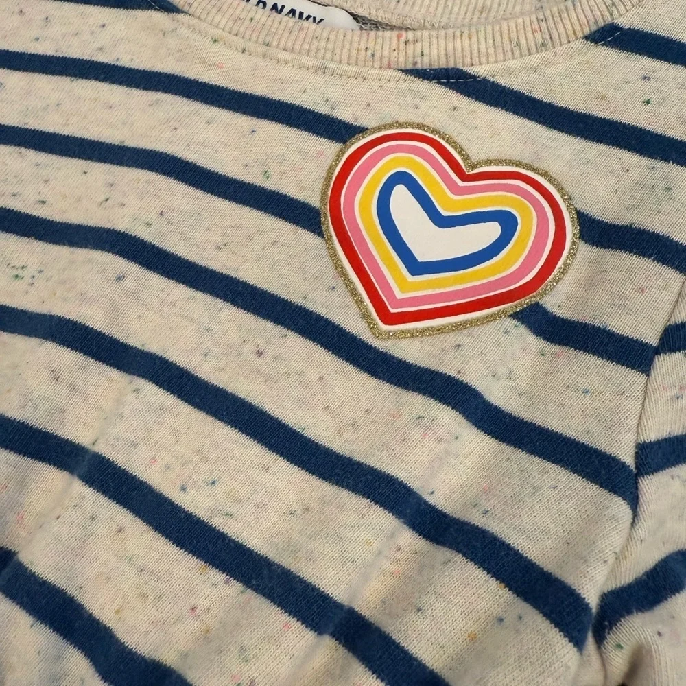 Old Navy 5T Toddler Girl French Terry Striped Dress
